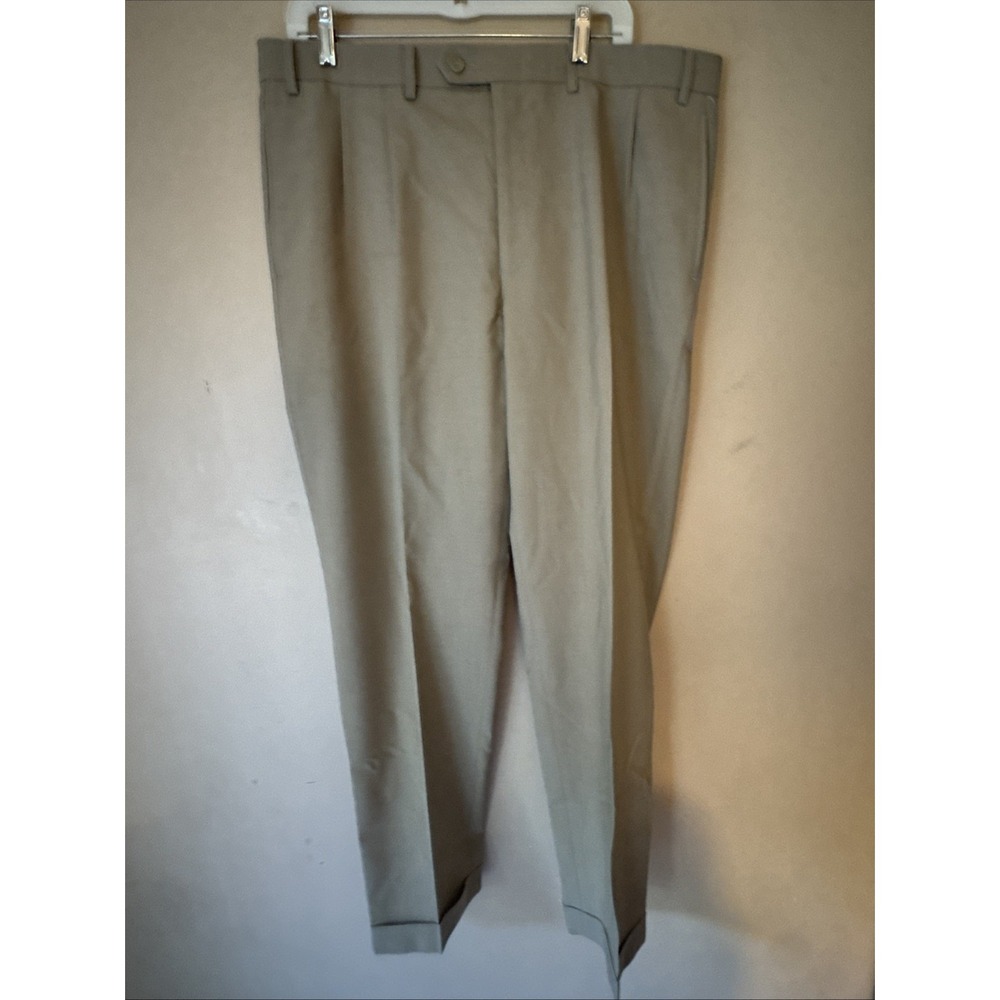 Lauren Ralph Lauren Pants Men's Size 38x32 Khaki Dress Wool Total Comfort